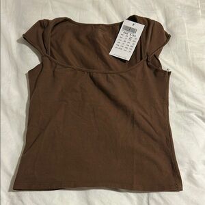 Brandy Melville Brown Women's Top